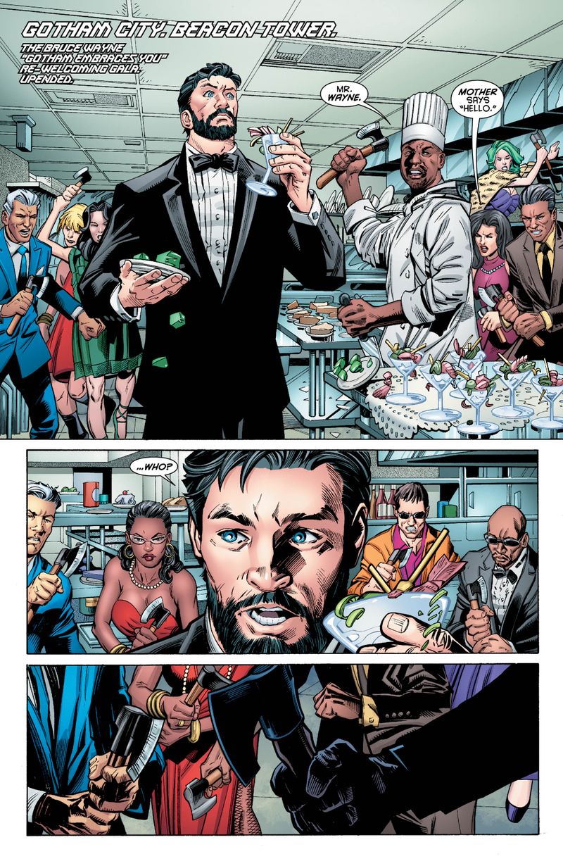 Illustration for article titled Exclusive DC preview: Batman And Robin Eternal #4 invites Bruce Wayne to a deadly dinner